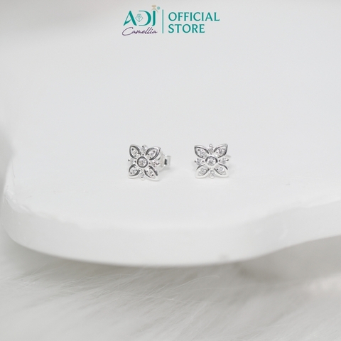 Bông Tai Nữ Bạc ADJ 925 Fairy Bloom Hoa Bướm Mang Lấp Lánh Nữ Tính SB16203AD
