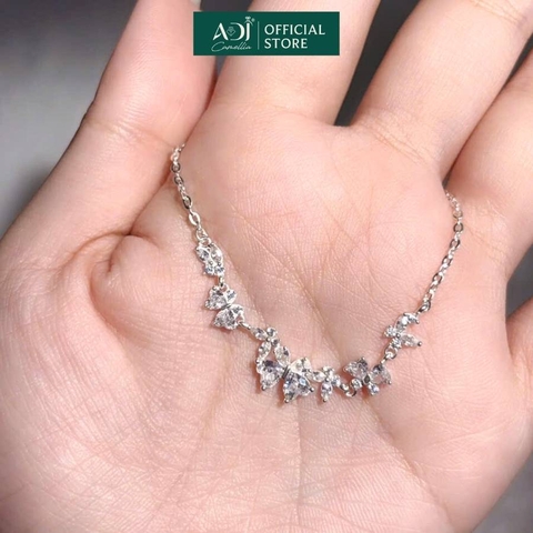 Lắc tay Trang sức bạc 925 ADJ an toàn sang trọng cao cấp Cánh Bướm Vườn Xuân SL5477AD