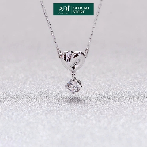 Dây chuyền Trang sức bạc 925 ADJ an toàn sang trọng cao cấp Trái Tim Hoàn Mỹ SD108172AD