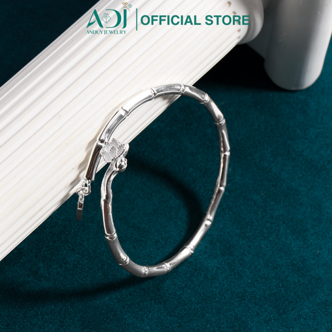 Vòng Tay Nữ Bạc ADJ 999 Hình Cây Tre Zuri May Mắn Phụ Kiện Trang Sức Nữ Cao Cấp SVC15456AD