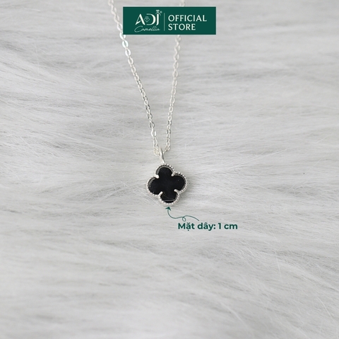 Dây chuyền trang sức bạc 925 ADJ đính đá CZ sang trọng cao cấp hoa - SD134161