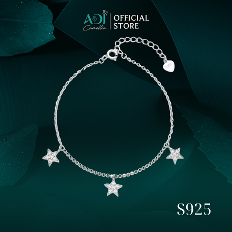 Lắc chân Trang sức bạc 925 ADJ Starlights Bộ Ba Ánh Sao Lấp Lánh  SL16208AD - SLC16227AD