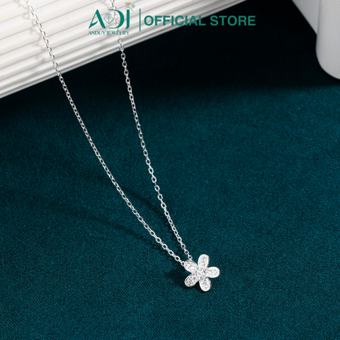 Bộ sản phẩm Trang sức bạc 925 ADJ đính đá CZ sang trọng cao cấp Bông hoa 5 cánh
