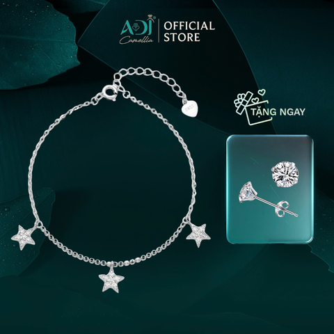 Lắc chân Trang sức bạc 925 ADJ Starlights Bộ Ba Ánh Sao Lấp Lánh  SL16208AD - SLC16227AD