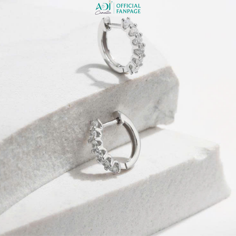 Bông Tai Nữ Bạc ADJ 925  Đính Hạt Lấp Lánh Sang Trọng Phụ Kiện Trang Sức Nữ Cao Cấp SB16201AD