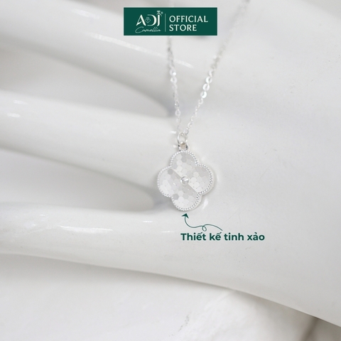 Dây chuyền Trang sức bạc 925 ADJ thanh lịch thời trang cao cấp Cánh Hoa May Mắn SD146100AD
