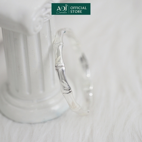 Vòng Tay Nữ Bạc ADJ 999 Cây Trúc Lá Tre May Mắn Phụ Kiện Trang Sức Nữ Cao Cấp SVC15445AD