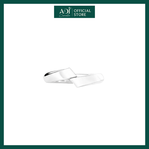 Nhẫn Đôi Bạc ADJ 925  Pure Love Đính Đá CZ Phụ Kiện Trang Sức Nữ Cao Cấp