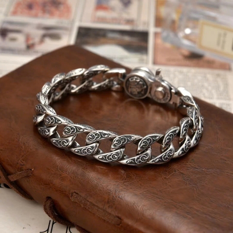 Lắc tay nam Trang sức bạc 925 ADJ phong thủy mạnh mẽ