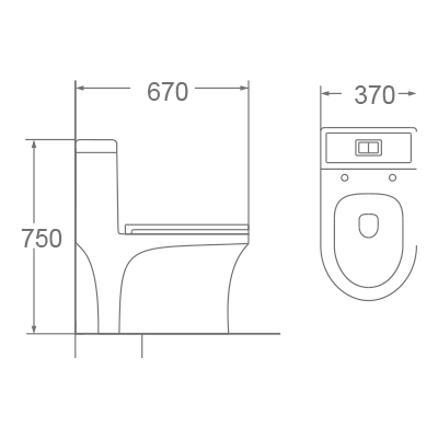 Bồn cầu 1 khối Dobidos  DC014VJ