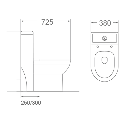 Bồn cầu 1 khối Dobidos LJ-102
