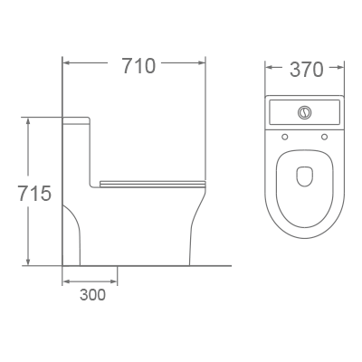 Bồn cầu 1 khối Dobidos LJ-108