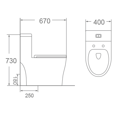 Bồn cầu 1 khối Dobidos LJ-127