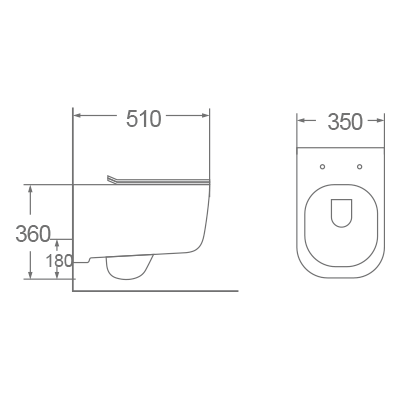 Bồn cầu treo tường Dobidos LJ-202