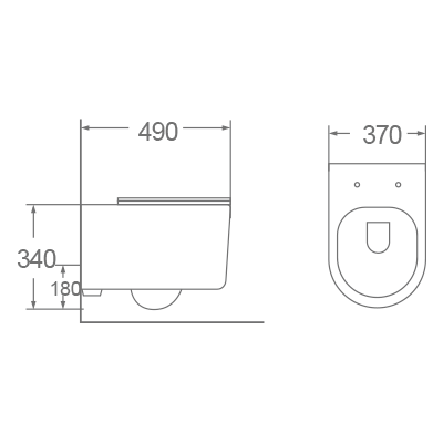 Bồn cầu treo tường Dobidos DC026VJ