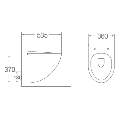Bồn cầu treo tường Dobidos LJ-211