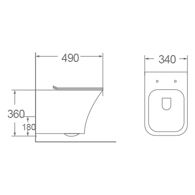 Bồn cầu treo tường Dobidos LJ-224
