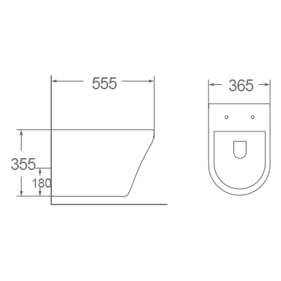 Bồn cầu treo tường Dobidos LJ-225