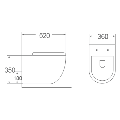 Bồn cầu treo tường Dobidos LJ-226