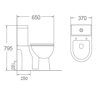 Bồn cầu 2 khối Dobidos LJ-302