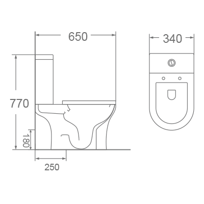 Bồn cầu 2 khối Dobidos LJ-309