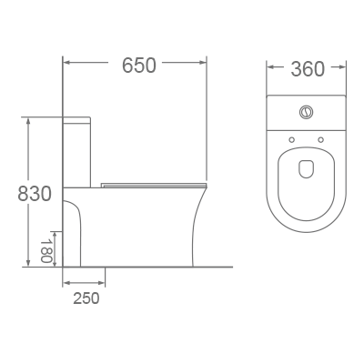 Bồn cầu 2 khối Dobidos LJ-310