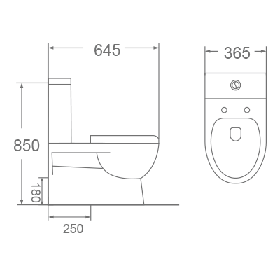 Bồn cầu 2 khối Dobidos LJ-311