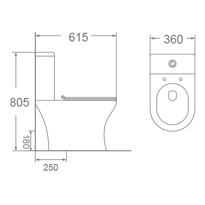 Bồn cầu 2 khối Dobidos LJ-315