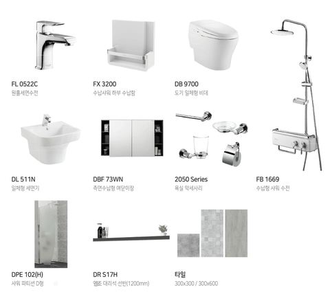 Combo thiết bị sang trọng hiện đại Dobidos DR 220