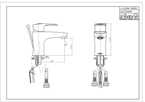 Vòi Lavabo nóng lạnh Dobidos FL0512-C