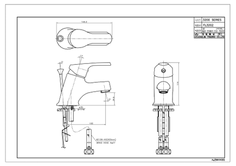 Vòi Lavabo nóng lạnh Dobidos FL3202-C