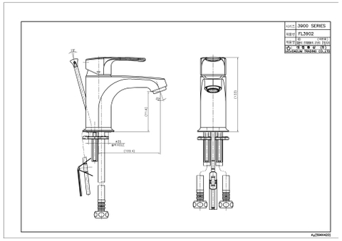 Vòi Lavabo nóng lạnh Dobidos FL3902-ES