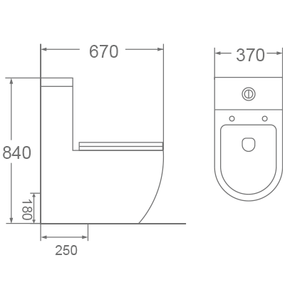 Bồn cầu 1 khối Dobidos DC003VJ