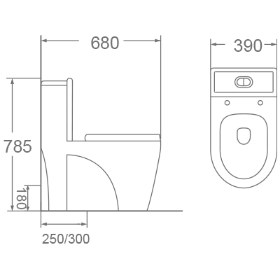 Bồn cầu 1 khối Dobidos DC001VJ