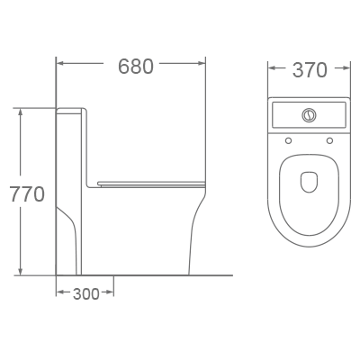 Bồn cầu 1 khối Dobidos DC004VJ
