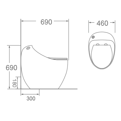 Bồn cầu 1 khối Dobidos DC018VJ