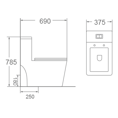 Bồn cầu 1 khối Dobidos DC019VJ
