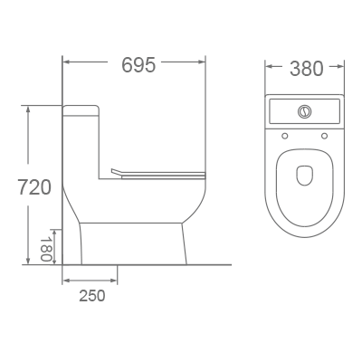 Bồn cầu 1 khối Dobidos DC005VJ