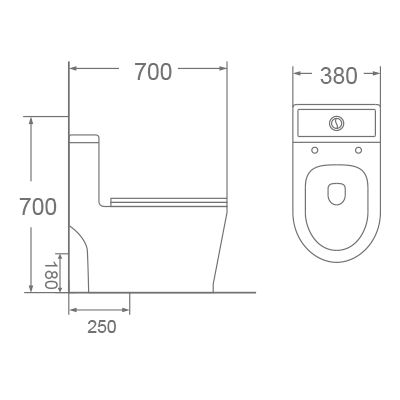 Bồn cầu 1 khối Dobidos DC006VJ