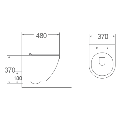 Bồn cầu treo tường Dobidos LJ-203S