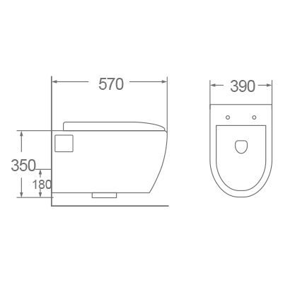 Bồn cầu treo tường Dobidos LJ-214