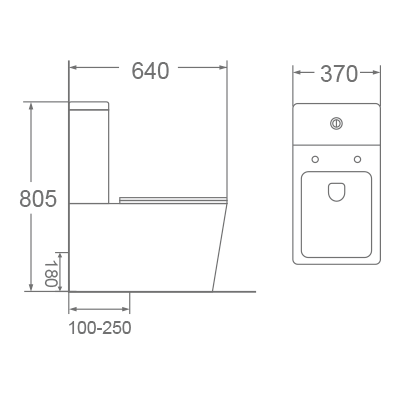 Bồn cầu 2 khối Dobidos LJ-305