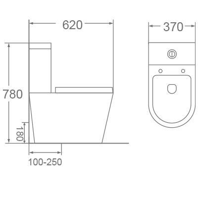 Bồn cầu 2 khối Dobidos DC009VJ-1