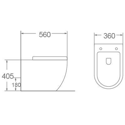 Bồn cầu treo tường Dobidos DC030VJ