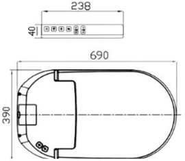 Bồn cầu điện tử thông minh Dobidos DB-9900