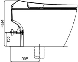 Bồn cầu điện tử thông minh Dobidos DB-9800