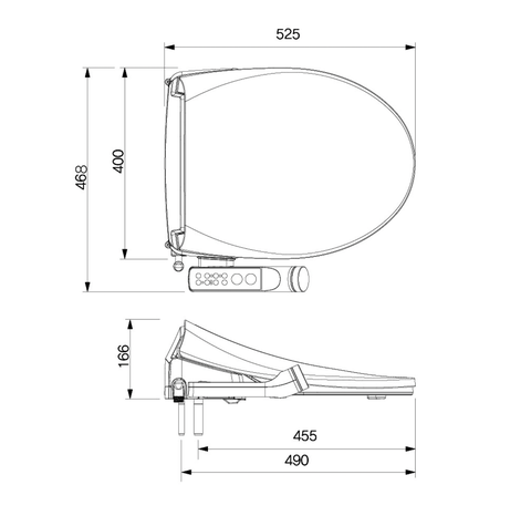 Nắp Bồn Cầu Thông Minh Dobidos DB-8800