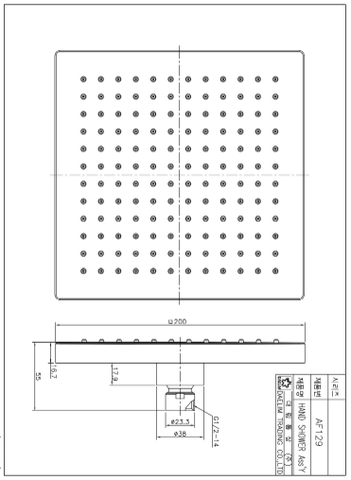 Đầu vòi sen tắm đứng Dobidos PF129C