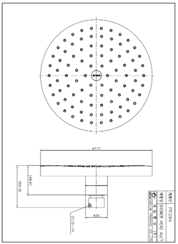 Đầu vòi sen tắm đứng Dobidos PF094C
