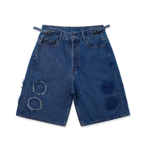 4-Hole Puncher Denim Shorts